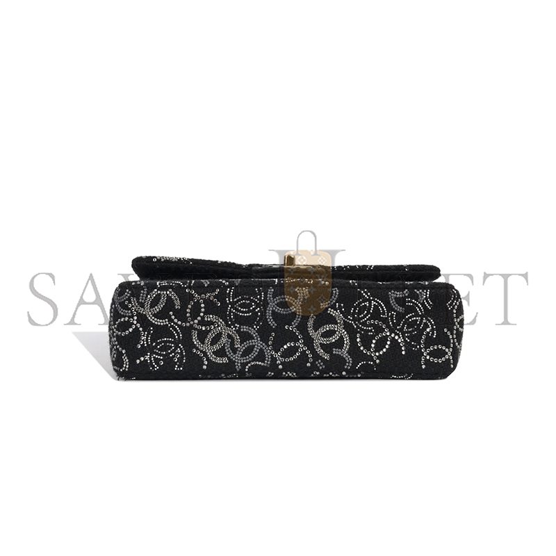 Ch**el strass crystal medium classic flap bag (25.5*15.5*6.5cm)
